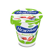 БЗМЖ Йогуртный продукт Нежный Легкий 0,1% 320г с соком клубники