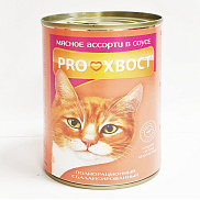 Корм для кошек ProХвост мясное ассорти 415 г