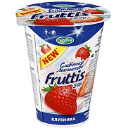 БЗМЖ Йогуртный продукт Фруттис Сливочное лакомство 5% 290г клубника