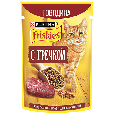 Корм для кошек Friskies 75г Говядина-гречка