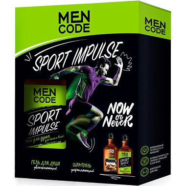 Подарочный набор Aura Men Code Sport Impulse гель для душа 300мл + шампунь 300мл