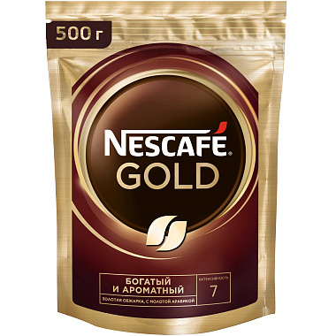 Кофе растворимый Nescafe Gold 500г сублимированный