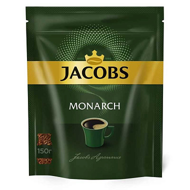 Кофе растворимый Jacobs Monarch 150г пакет