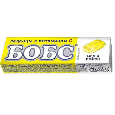 Леденцы Бобс медово-лимонный с витамином С 35г