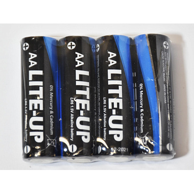 Батарейка щелочная Lite-up AA LR06 4шт/упаковка